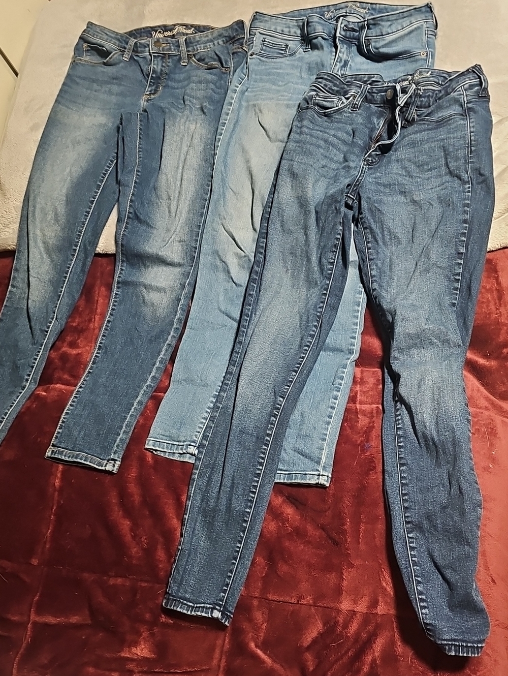 Women's Blue Denim Jeans - Pack of 3